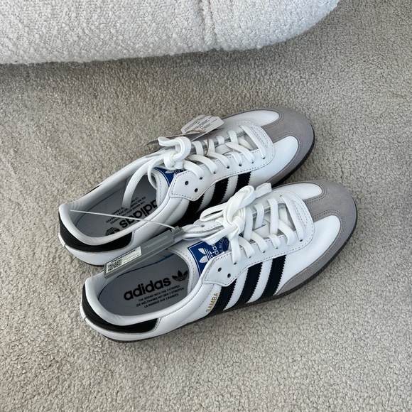 Brand new never worn Adidas Samba OG “White/Black” sneakers size Men’s US 8 - Picture 9 of 10
